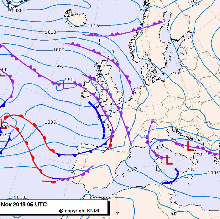 Previsioni meteo per lunedì 25, martedì 26, mercoledì 27 (novembre)