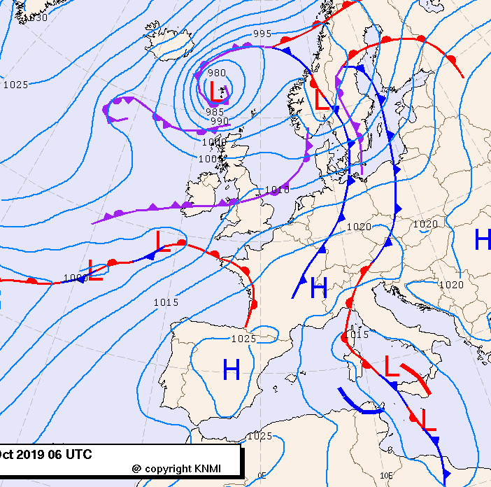 Previsioni meteo per venerdì 25, sabato 26, domenica 27 (ottobre)