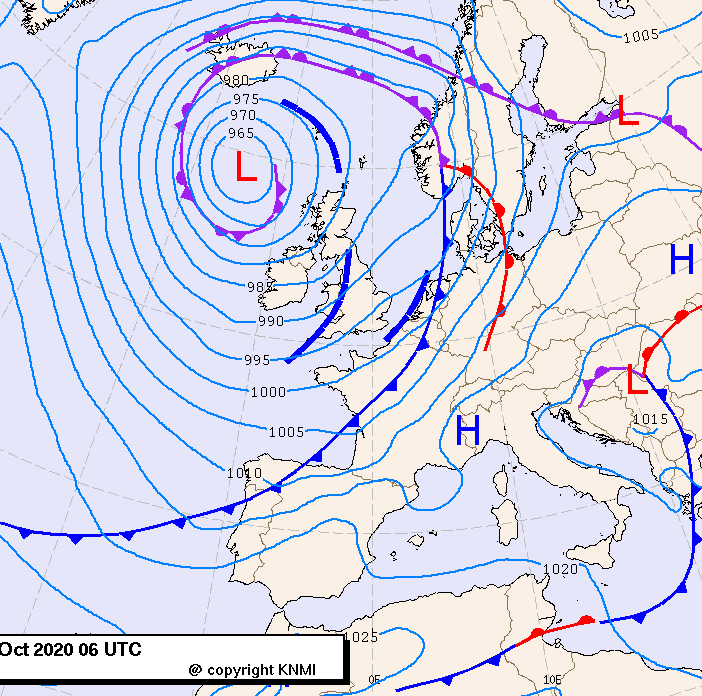 Previsioni meteo per domenica 25, lunedì 26, martedì 27 (ottobre)