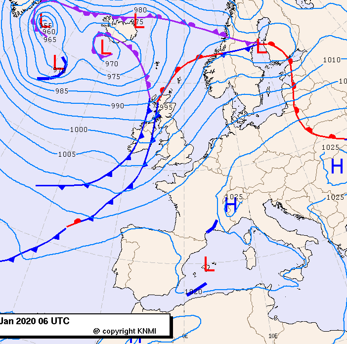 Previsioni meteo per domenica 26, lunedì 27, martedì 28 (gennaio)