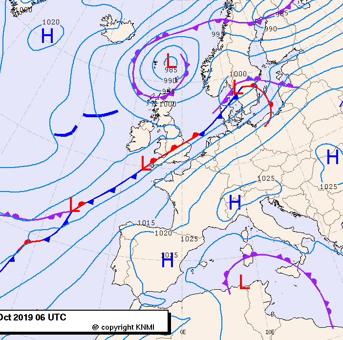 Previsioni meteo per sabato 26, domenica 27, lunedì 28 (ottobre)
