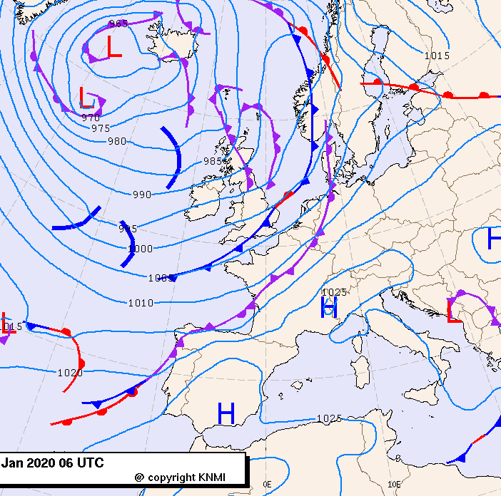 Previsioni meteo per mercoledì 29, giovedì 30, venerdì 31 (gennaio)