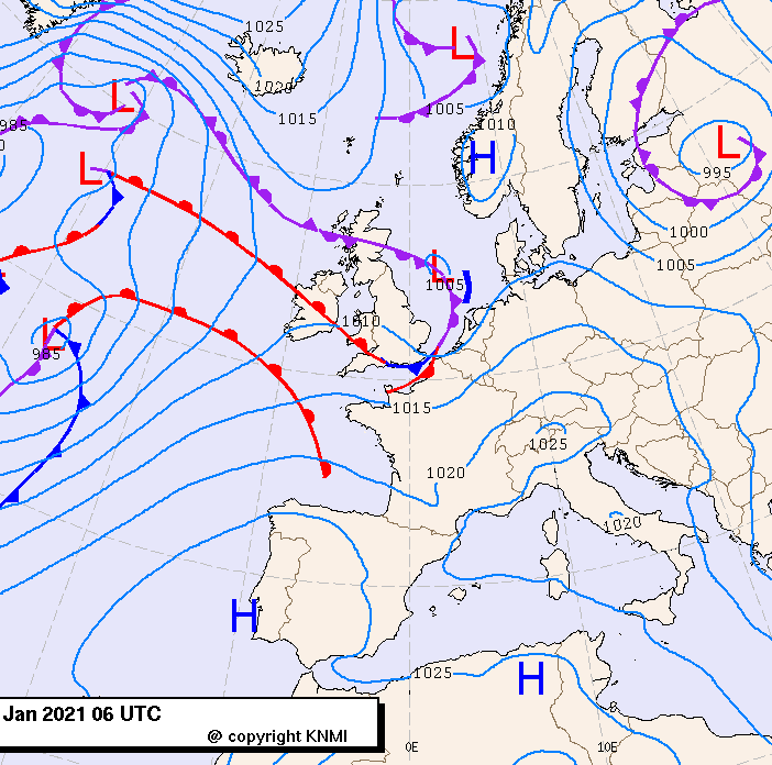Previsioni meteo per mercoledì 27, giovedì 28, venerdì 29 (gennaio)