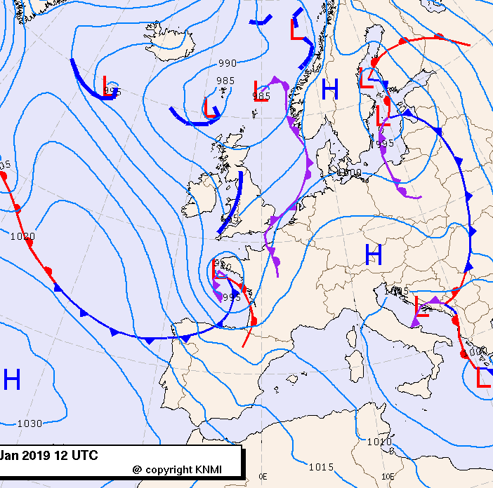 Previsioni meteo per martedì 29, mercoledì 30, giovedì 31 (gennaio)