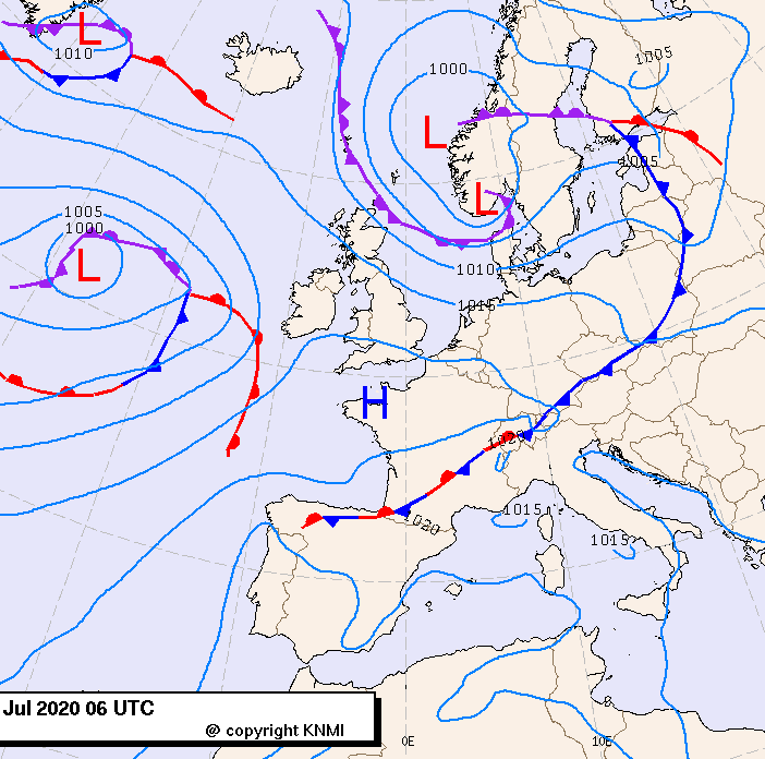Previsioni meteo per mercoledì 29, giovedì 30, venerdì 31 (luglio)