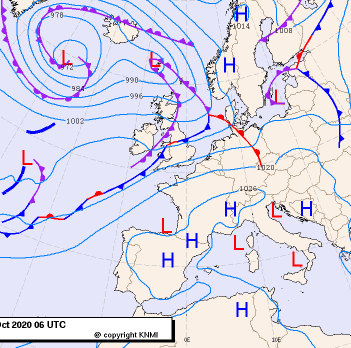 Previsioni meteo per venerdì 30, sabato 31, domenica 1 (ottobre-novembre)