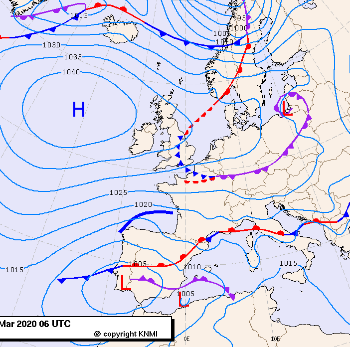 Previsioni meteo per martedì 31, mercoledì 1, giovedì 2 (marzo-aprile)