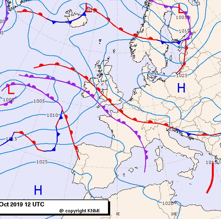 Previsioni meteo per giovedì 31, venerdì 1, sabato 2 (ottobre-novembre)