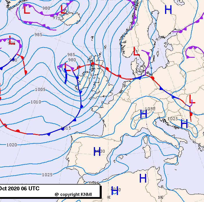 Previsioni meteo per sabato 31, domenica 1, lunedì 2 (ottobre-novembre)