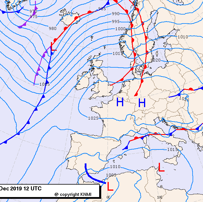 Previsioni meteo per martedì 3, mercoledì 4, giovedì 5 (dicembre)