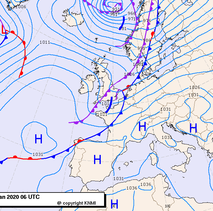 Previsioni meteo per venerdì 3, sabato 4, domenica 5 (gennaio)