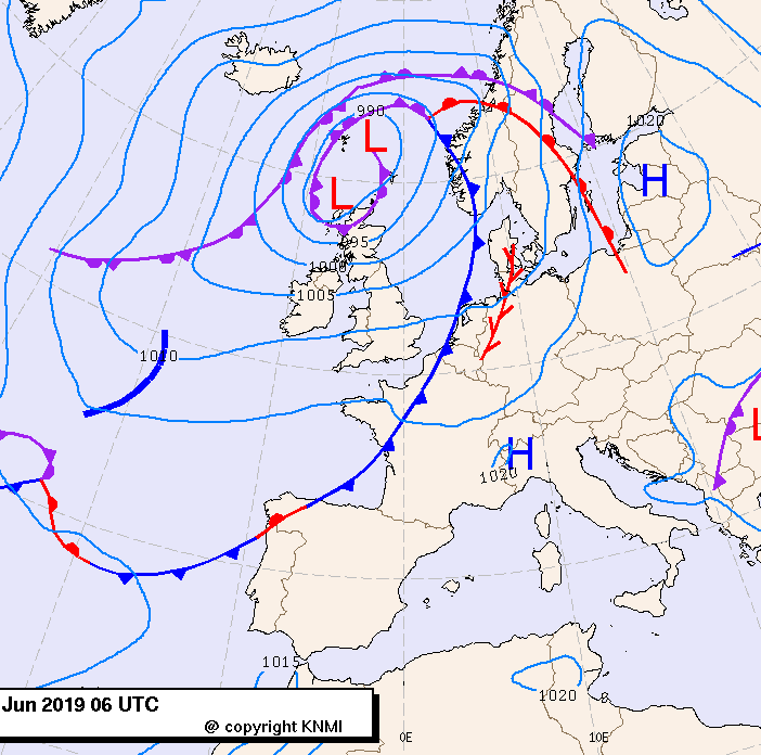Previsioni meteo per lunedì 3, martedì 4, mercoledì 5 (giugno)