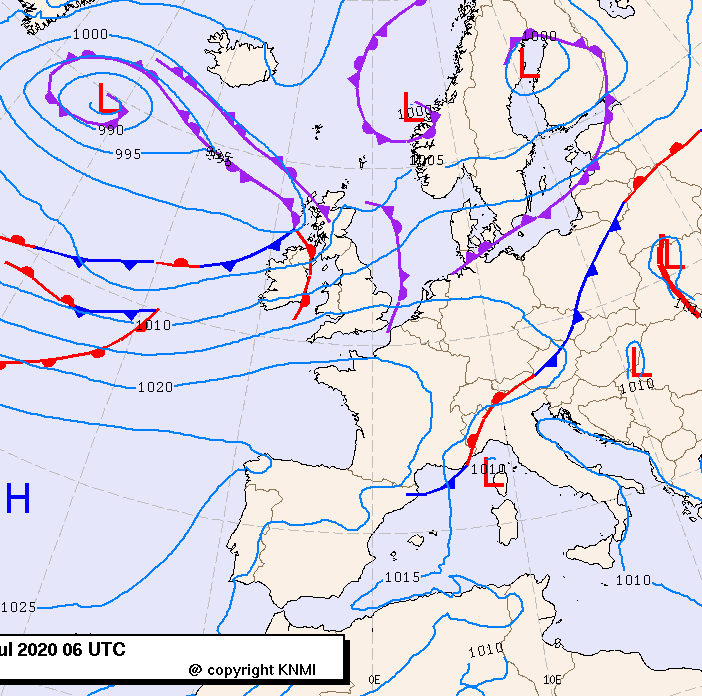 Previsioni meteo per venerdì 3, sabato 4, domenica 5 (luglio)