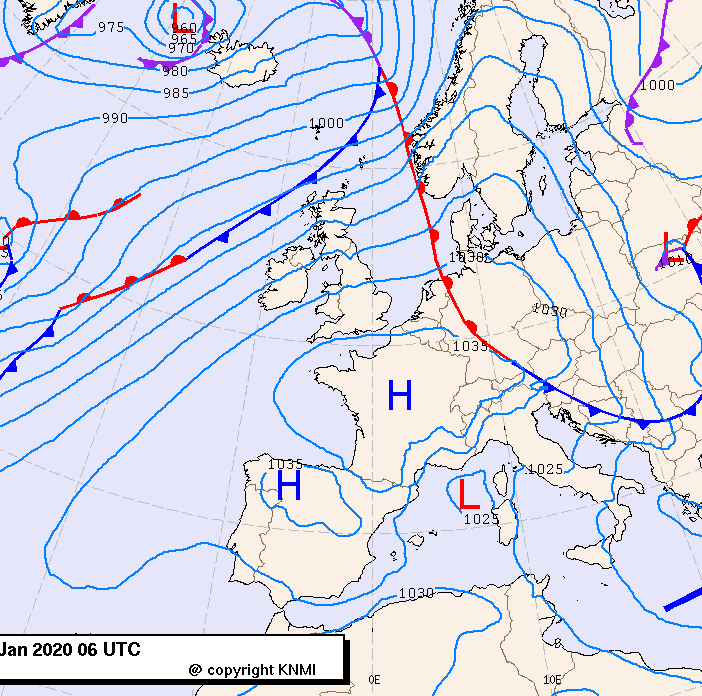Previsioni meteo per domenica 5, lunedì 6, martedì 7 (gennaio)