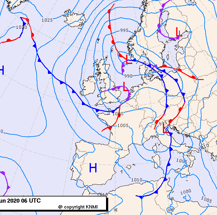 Previsioni meteo per venerdì 5, sabato 6, domenica 7 (giugno)