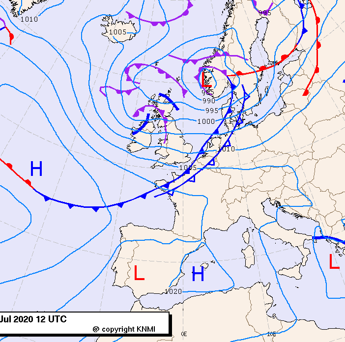 Previsioni meteo per domenica 5, lunedì 6, martedì 7 (luglio)