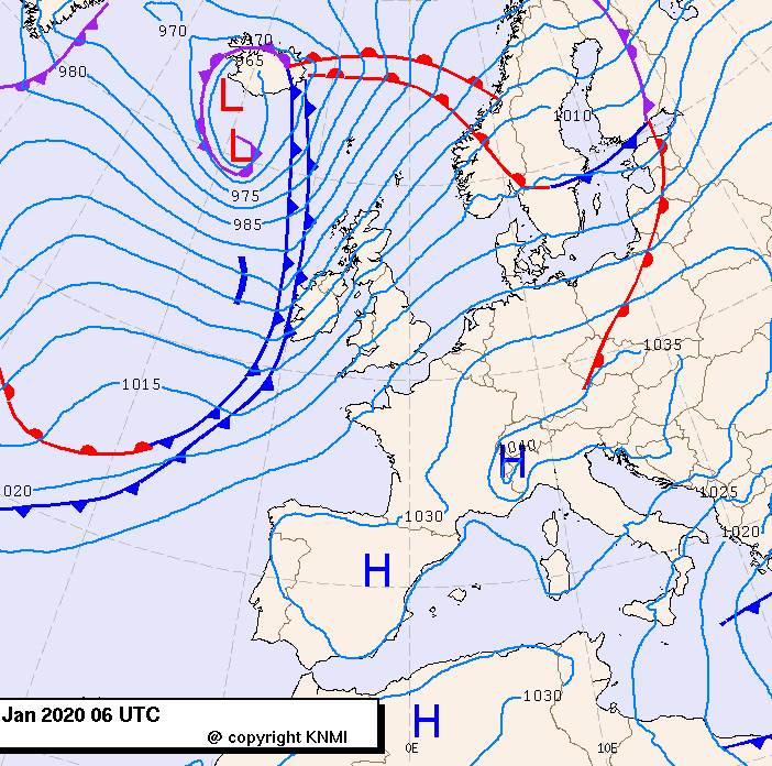 Previsioni meteo per lunedì 6, martedì 7, mercoledì 8 (gennaio)