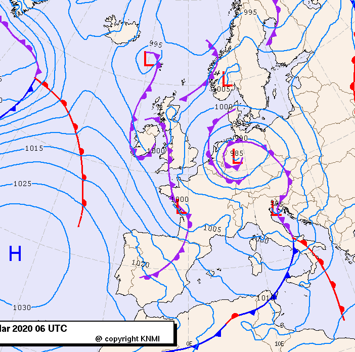 Previsioni meteo per venerdì 6, sabato 7, domenica 8 (marzo)