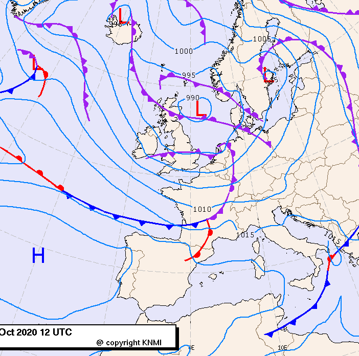 Previsioni meteo per martedì 6, mercoledì 7, giovedì 8 (ottobre)
