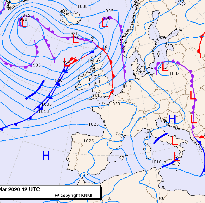 Previsioni meteo per sabato 7, domenica 8, lunedì 9 (marzo)