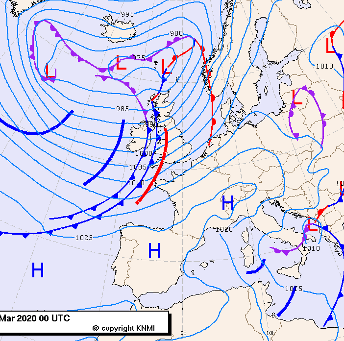 Previsioni meteo per domenica 8, lunedì 9, martedì 10 (marzo)