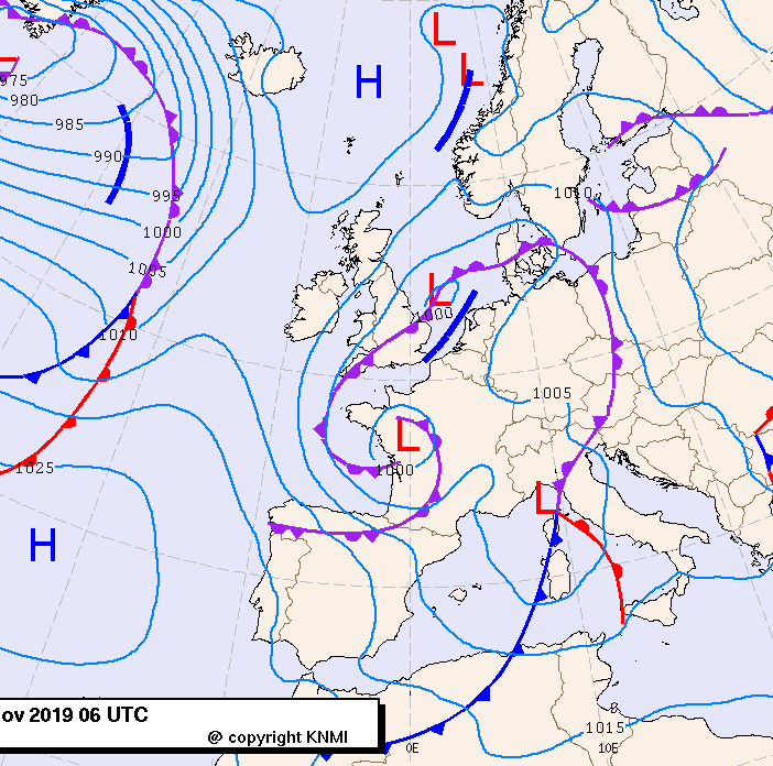 Previsioni meteo per venerdì 8, sabato 9, domenica 10 (novembre)