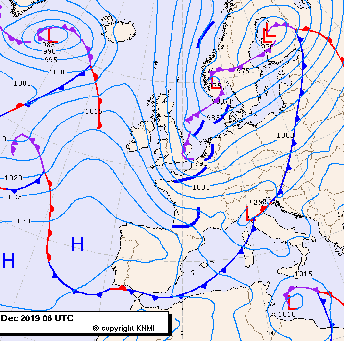 Previsioni meteo per lunedì 9, martedì 10, mercoledì 11 (dicembre)