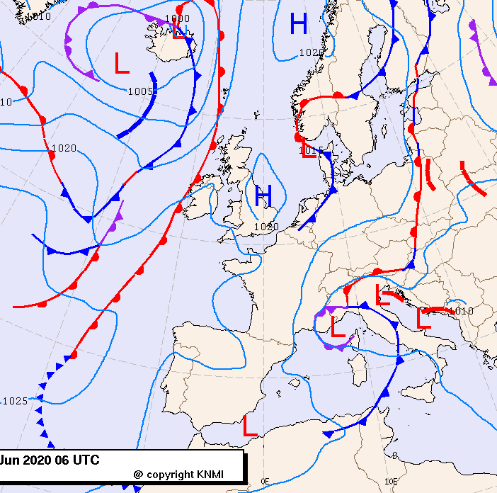 Previsioni meteo per martedì 9, mercoledì 10, giovedì 11 (giugno)