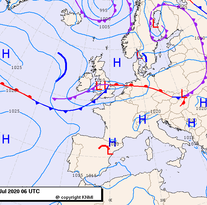 Previsioni meteo per giovedì 9, venerdì 10, sabato 11 (luglio)