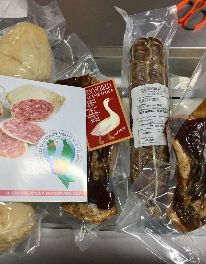 Mortara, il salame d’oca è uno dei pochi prodotti locali con il marchio di certificazione