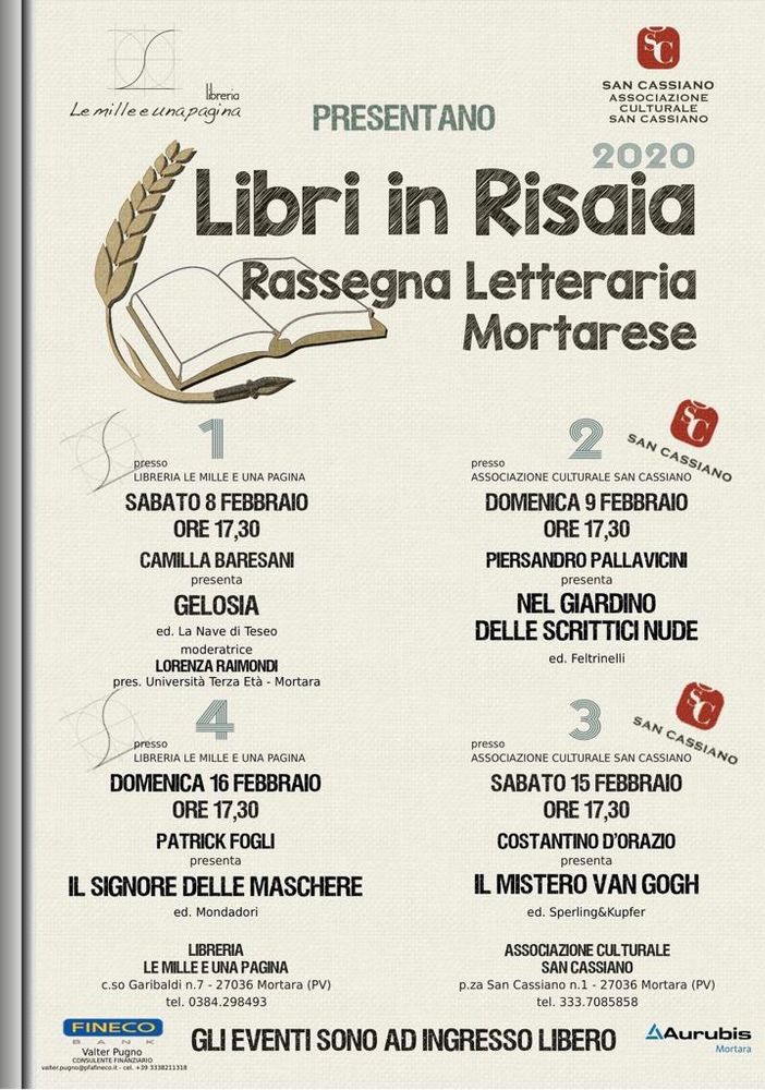 Mortara, è tempo di libri