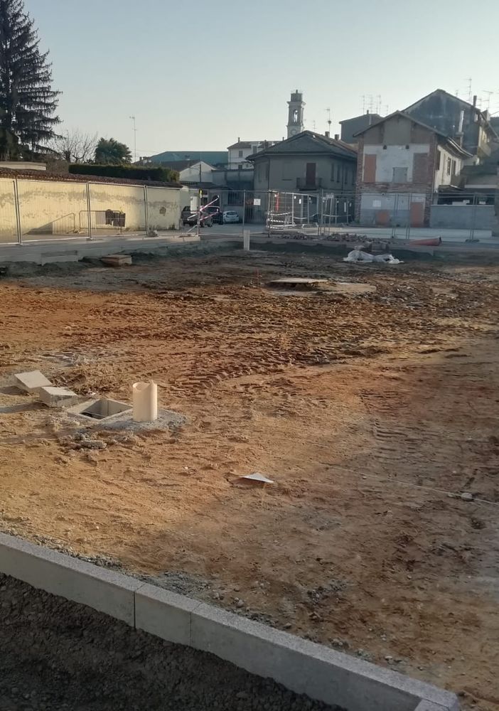 Robbio, iniziato il secondo lotto di lavori in piazza Boschi