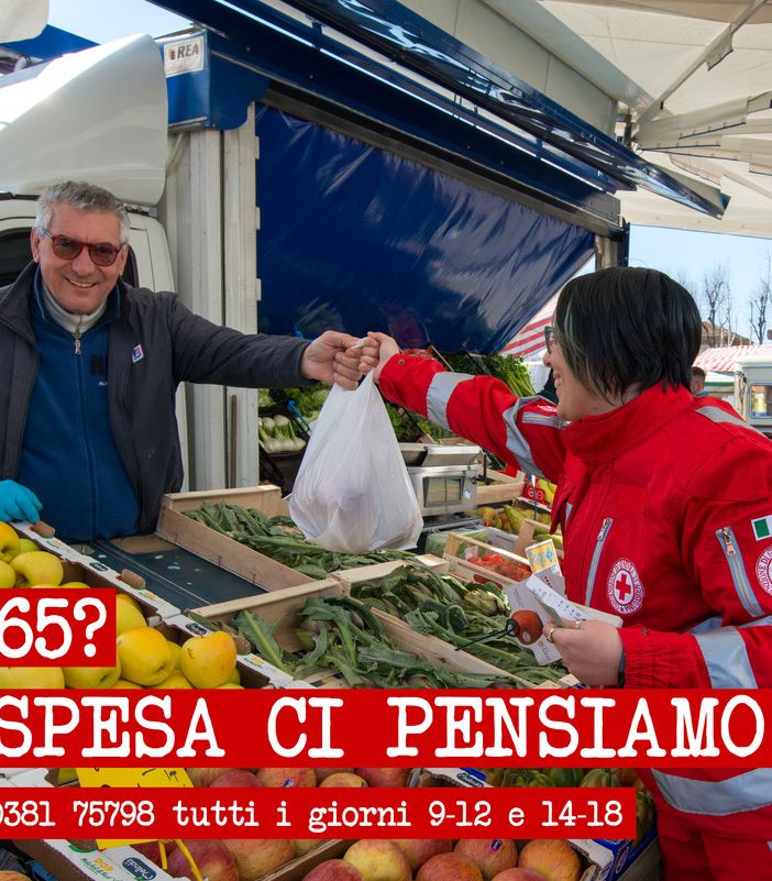 Coronavirus: la Croce Rossa di Vigevano promuove l'iniziativa &quot;Il momento della gentilezza&quot;, servizio pronto spesa e pronto farmaco gratuito per la popolazione over 65