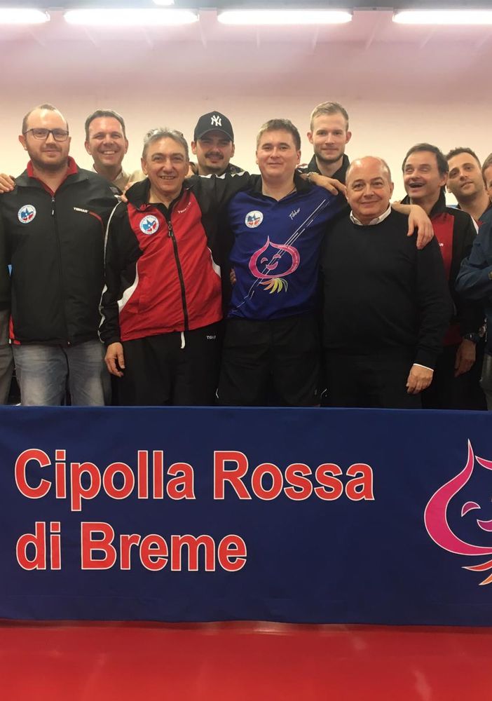 Tennistavolo serie A1: impresa della Cipolla Rossa di Breme. Salvezza raggiunta