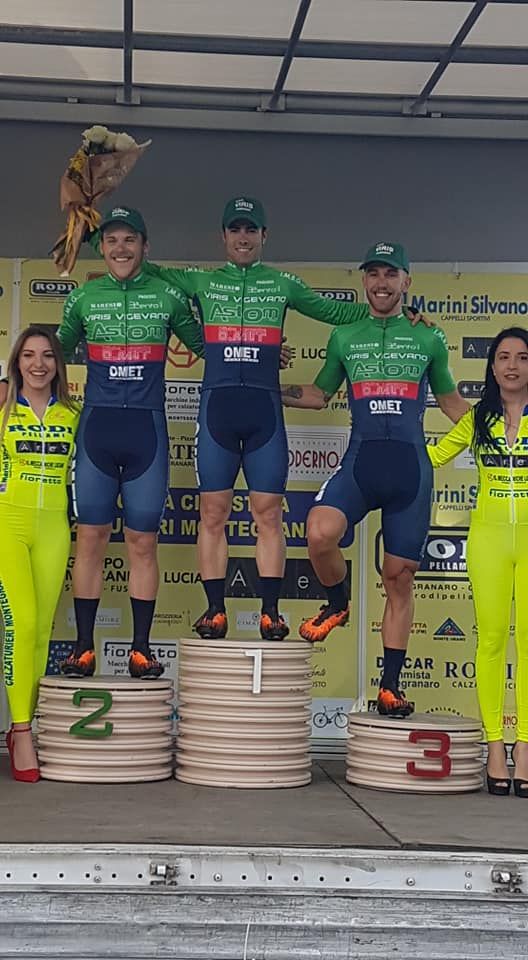 Ciclismo: la Viris Vigevano cala il tris nelle Marche, podio a tinte ducali