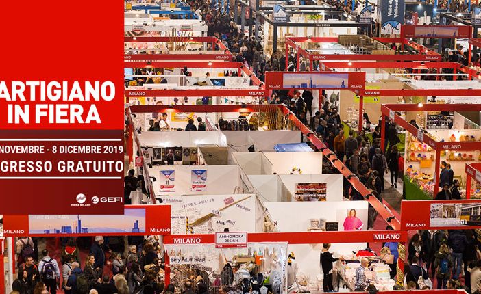 30 novembre-8 dicembre: a Rho è il momento di Artigiano in Fiera 2019