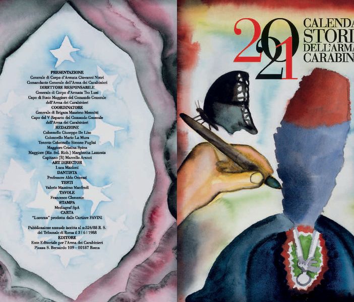 I Carabinieri presentano il Calendario Storico e l’Agenda Storica 2021 che celebra Dante Alighieri e Collodi