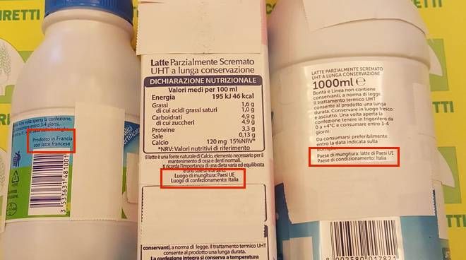 Alimentare: Coldiretti, l'Europa insegue Italia su etichetta origine