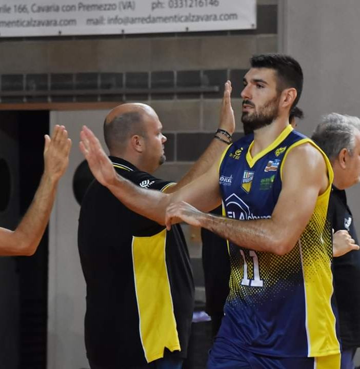 Filippini miglior realizzatore della Elachem Vigevano nella foto di Laura Marmonti