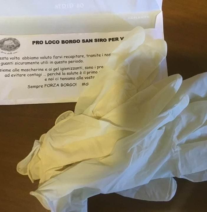 Borgo San Siro, la Pro Loco ha fatto recapitare alla cittadinanza gel igienizzanti e guanti