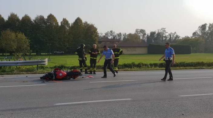 Boffalora sopra Ticino: incidente auto moto sulla ex statale 11