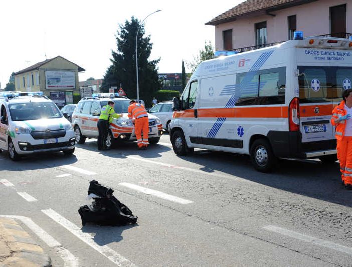 Corbetta – Incidente auto moto sulla SP ex SS11
