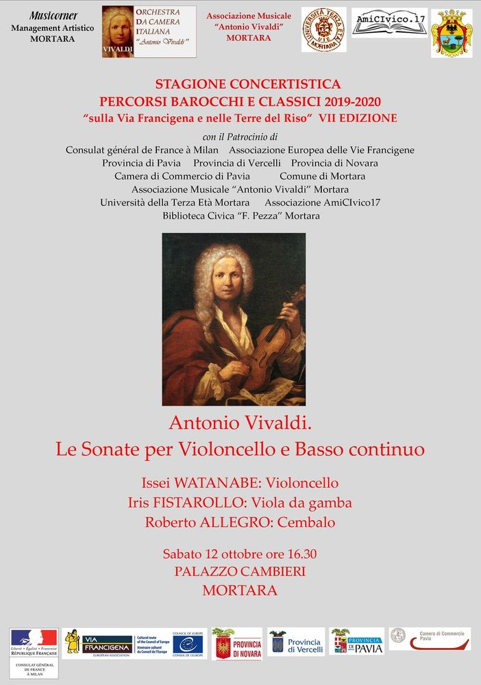 Concerto di gala, Mortara sabato 12 ottobre Palazzo Cambieri