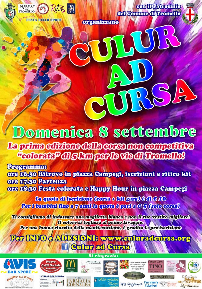Tromello: tutto pronto per la 1° edizione di &quot;Culur ad Cursa&quot;