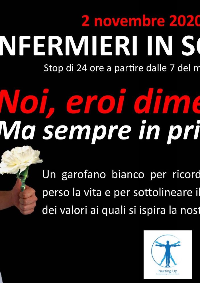 Sanità, Nursing Up, De Palma: &quot;Pronti allo sciopero di lunedì 2 novembre. Pronti ancora una volta a manifestare il nostro dissenso verso chi calpesta i diritti e le istanze legittime degli infermieri italiani».