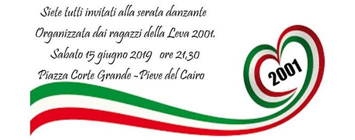 Pieve del Cairo, conto alla rovescia per la festa dei coscritti della classe 2001