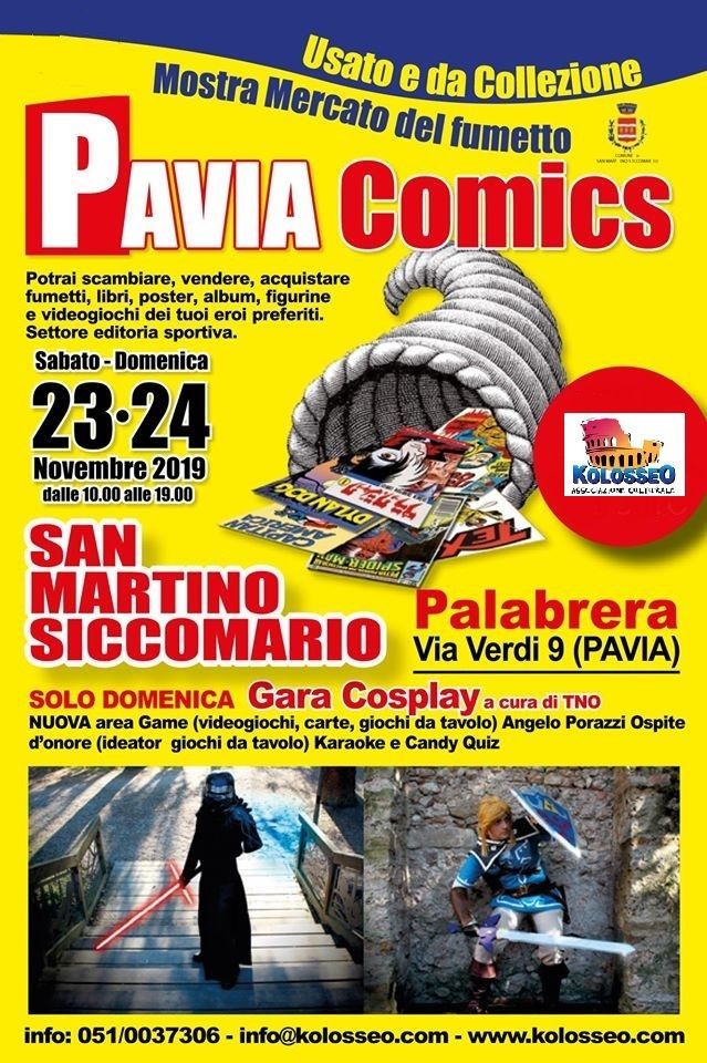 Torna Pavia Comics, mostra mercato del Fumetto usato e da collezione