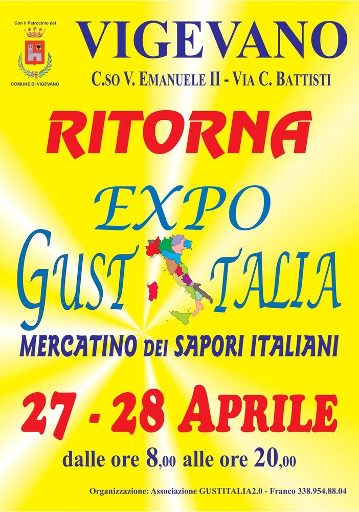 Vigevano: nel weekend torna il mercatino dei sapori di Expo Gustitalia