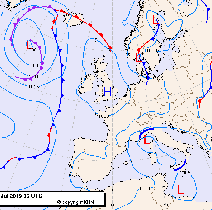 Previsioni meteo per lunedì 15, martedì 16, mercoledì 17 (luglio)