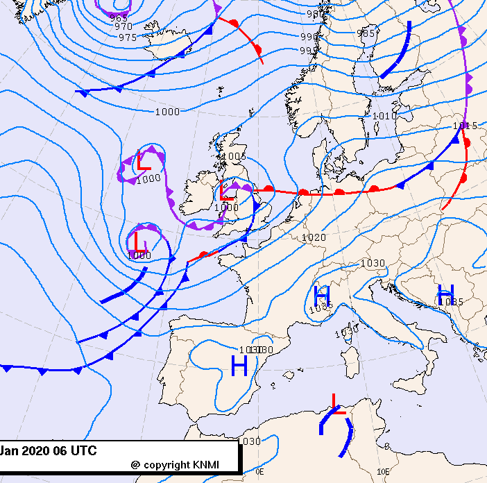 Previsioni meteo per giovedì 9, venerdì 10, sabato 11 (gennaio)